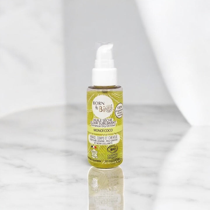 Huile sèche Elixir sublimant Monoï Coco Cosmos Organic