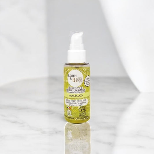 Huile sèche Elixir sublimant Monoï Coco Cosmos Organic