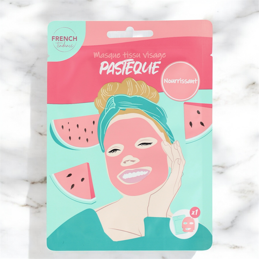 Masque Visage en tissus - Pastèque